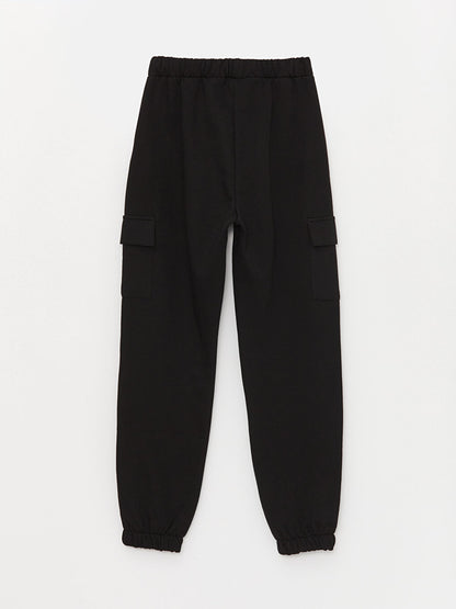 Girls' Elastic Waist Jogger Sweatpants