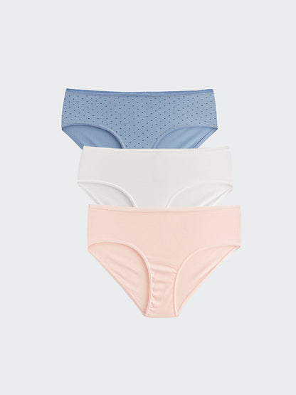 Patterned Hipster Panties 3 Pack