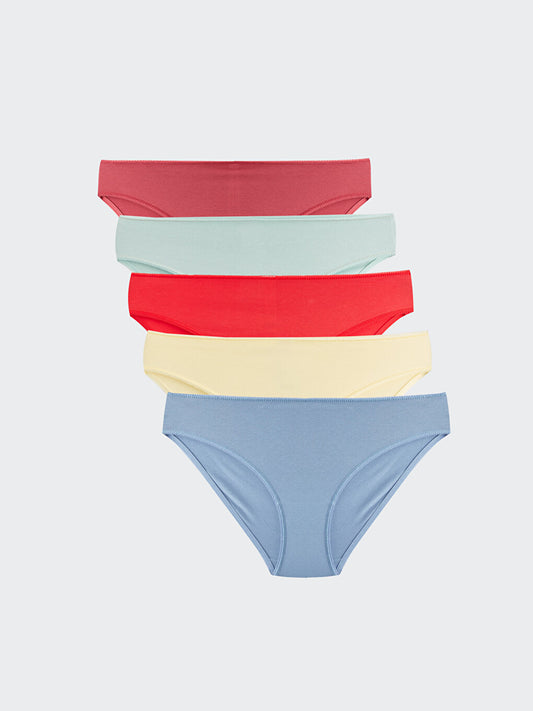 Plain Bikini Panties 5 Pack