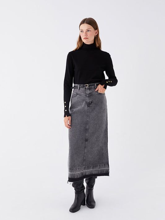 Standard Fit Women's Jean Skirt