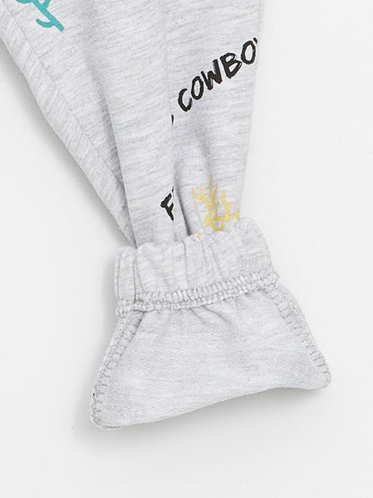 Crew Neck Printed Baby Boy Suit