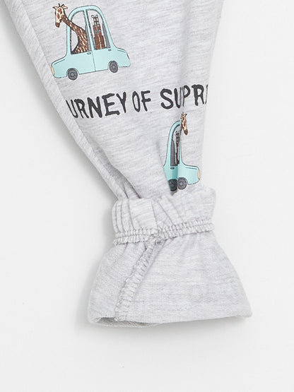 Crew Neck Printed Baby Boy Suit