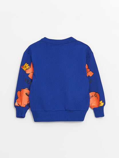 Crew Neck Printed Baby Boy Suit