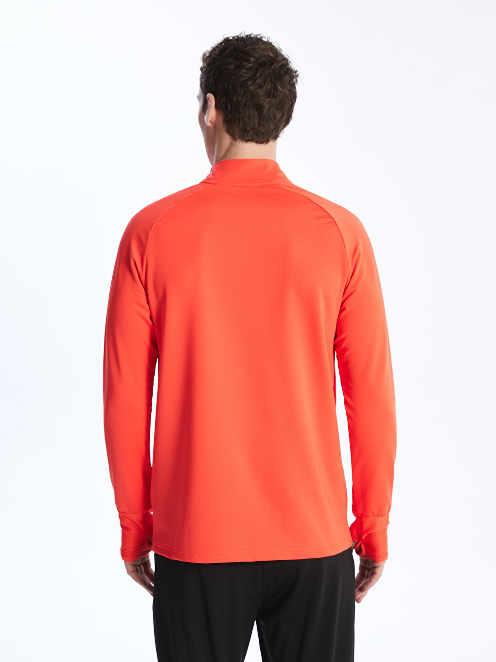 High Collar Long Sleeve Men's Sweatshirt