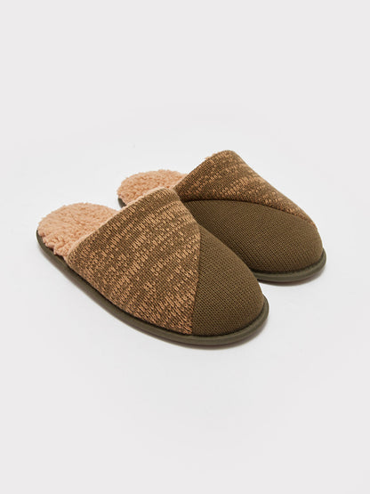 Self-patterned Men's House Slippers