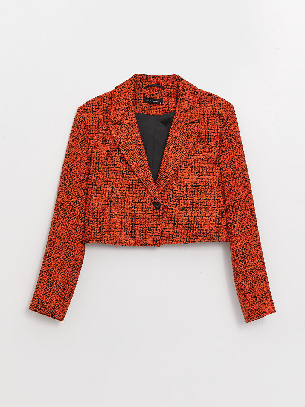 Patterned Long Sleeve Women's Blazer Jacket