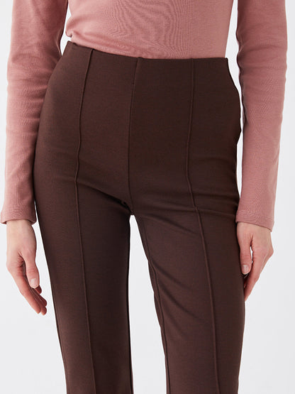 Extra Slim Fit Straight Flare Leg Women's Trousers