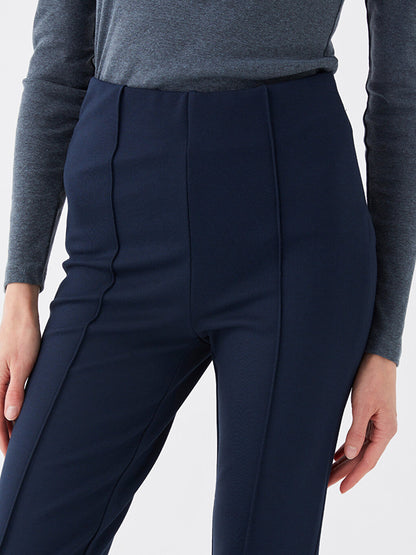 Extra Slim Fit Straight Flare Leg Women's Trousers