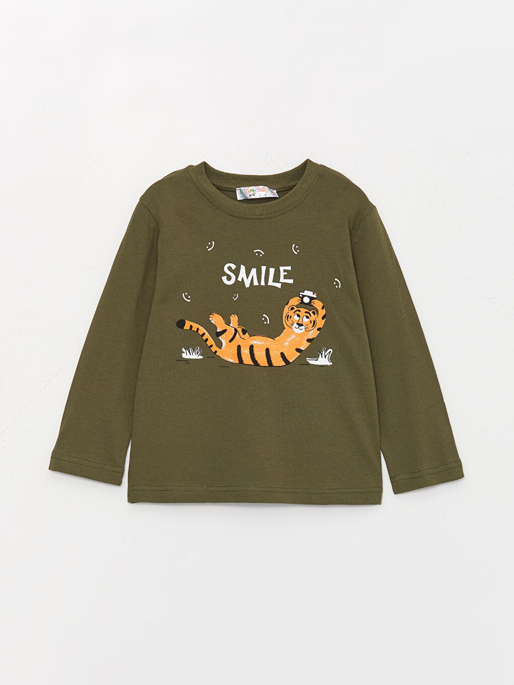 Crew Neck Printed Long Sleeve Baby Boy Sweatshirt