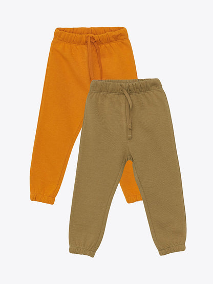 Baby Boy Sweatpants with Elastic Waist, 2-pack