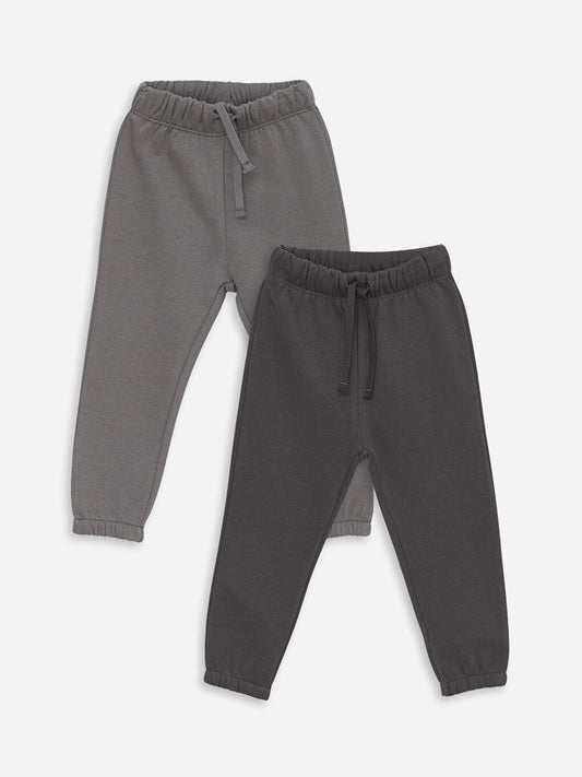 Baby Boy Sweatpants with Elastic Waist, 2-pack