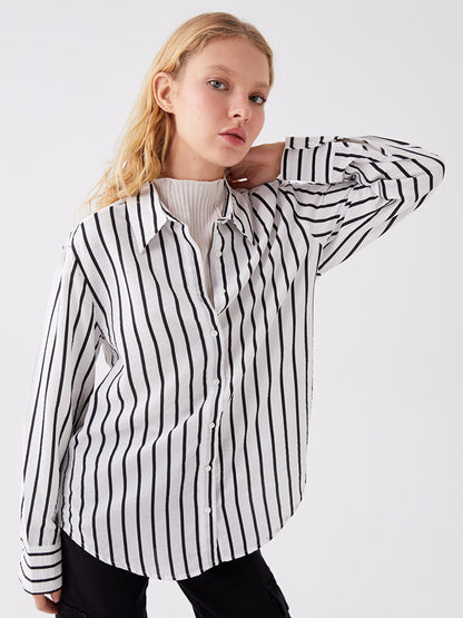 Striped Long Sleeve Women's Shirt