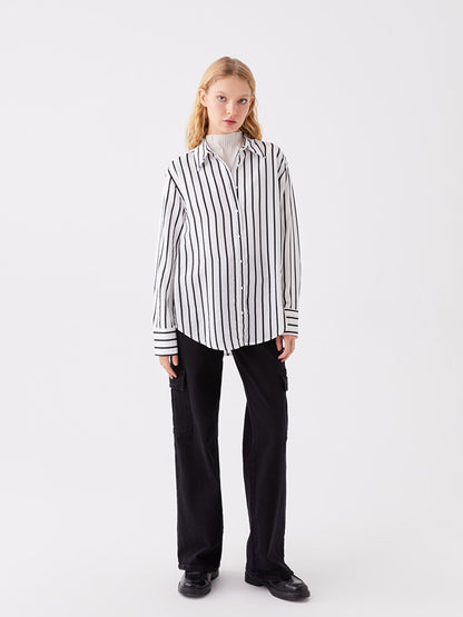 Striped Long Sleeve Women's Shirt