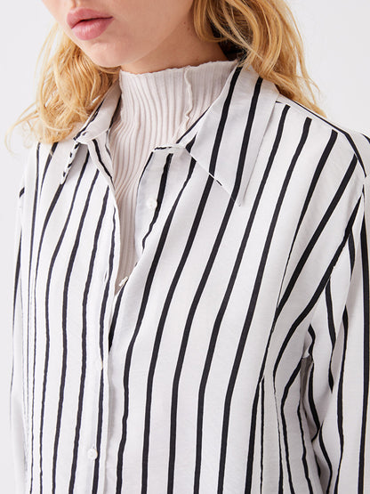 Striped Long Sleeve Women's Shirt