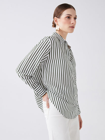 Striped Long Sleeve Women's Shirt