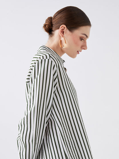 Striped Long Sleeve Women's Shirt