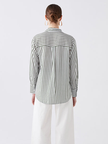 Striped Long Sleeve Women's Shirt