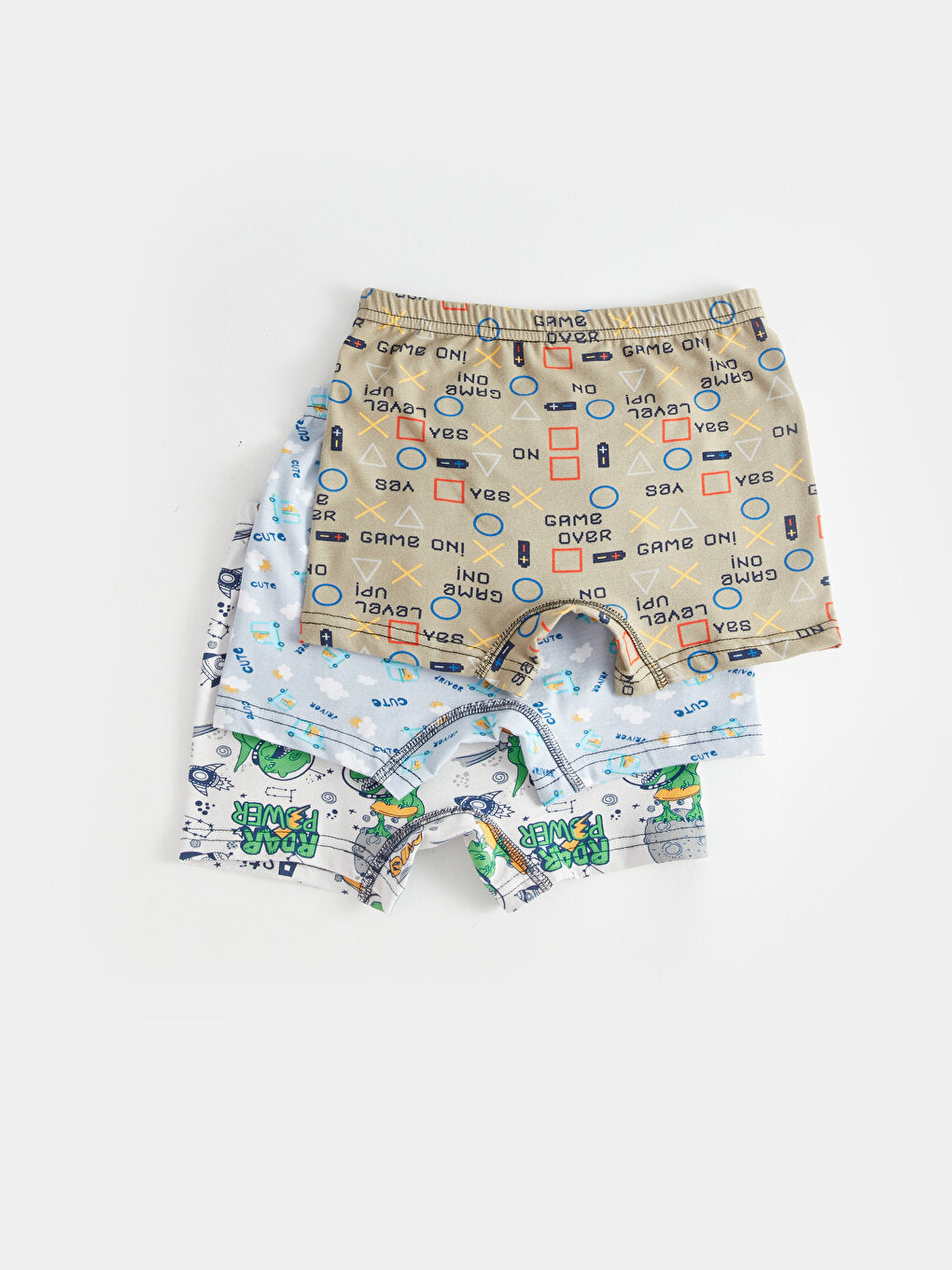 Printed Boy's Boxer 3-Piece