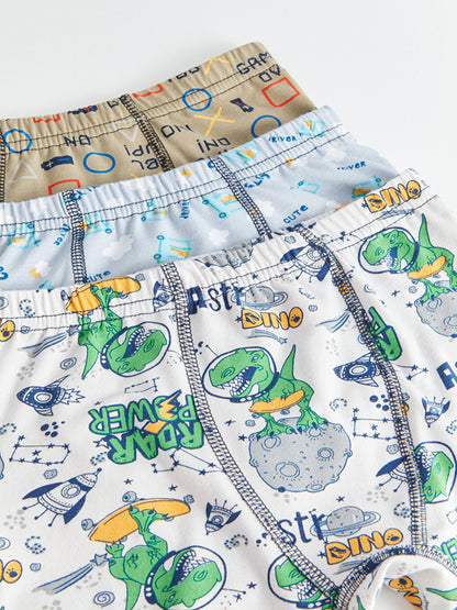 Printed Boy's Boxer 3-Piece