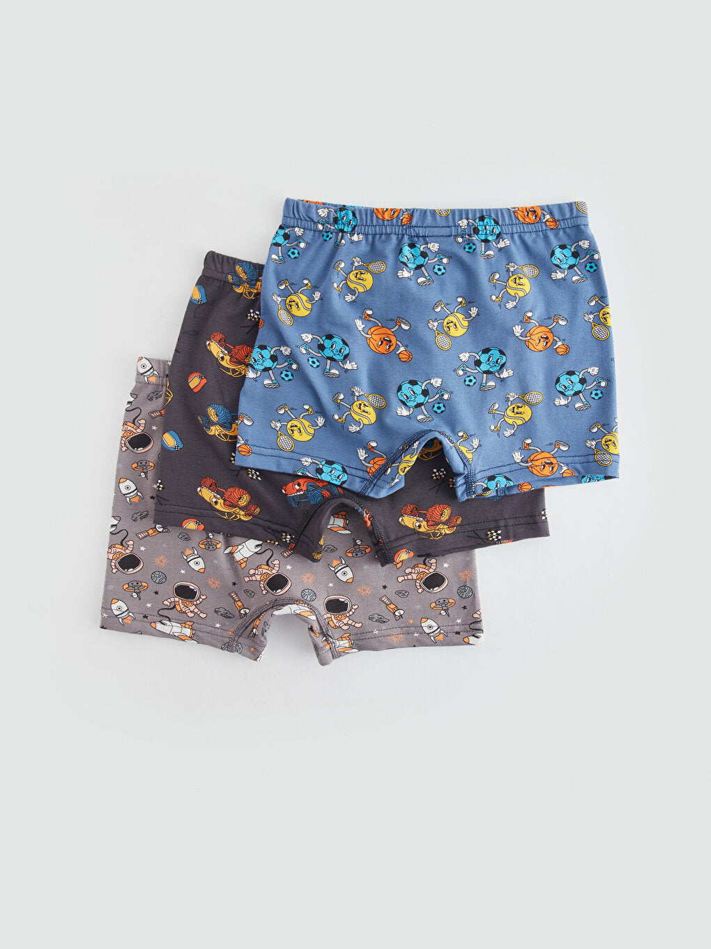 Printed Boy's Boxer 3-Piece