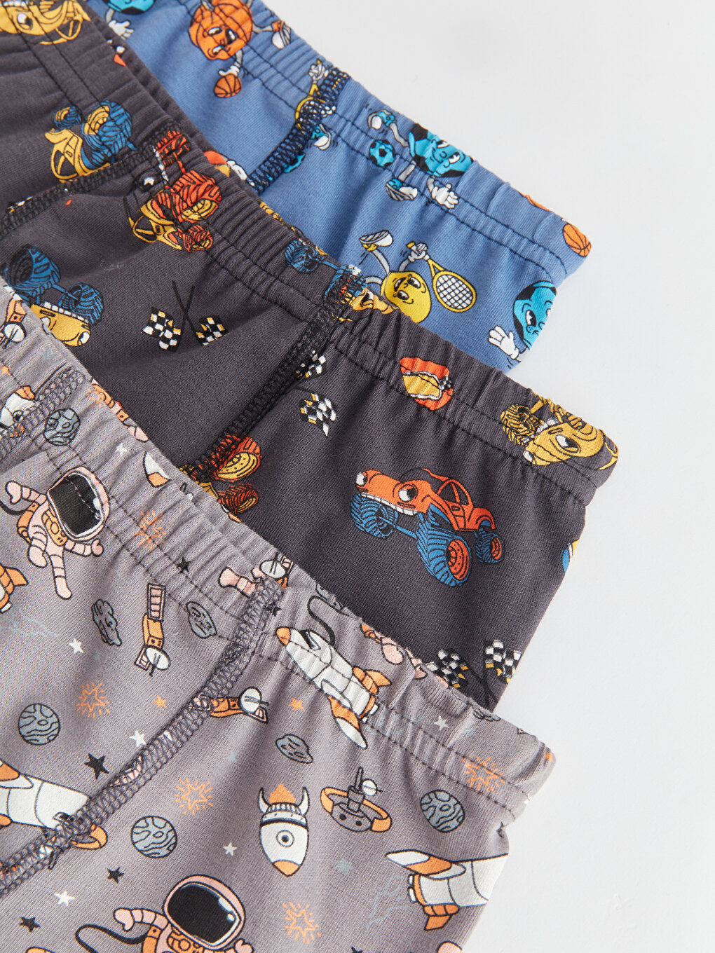 Printed Boy's Boxer 3-Piece