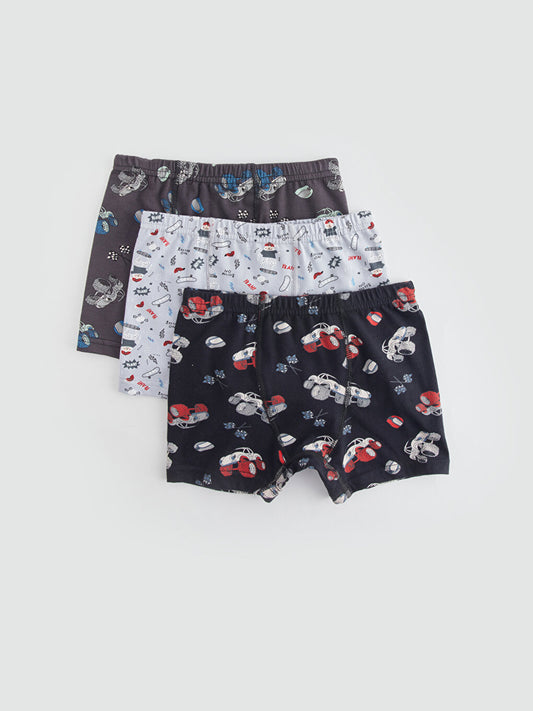 Printed Boy's Boxer 3-Piece