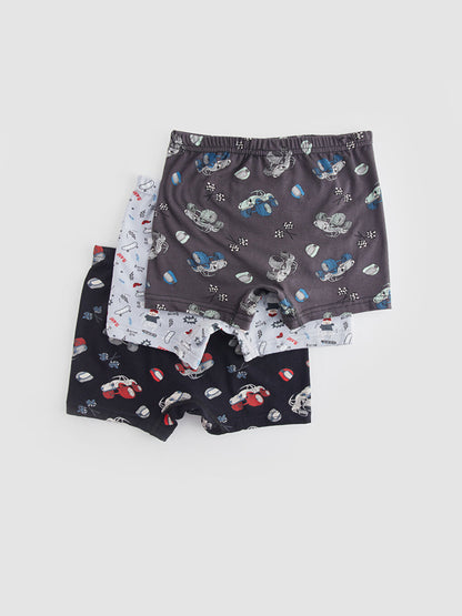 Printed Boy's Boxer 3-Piece