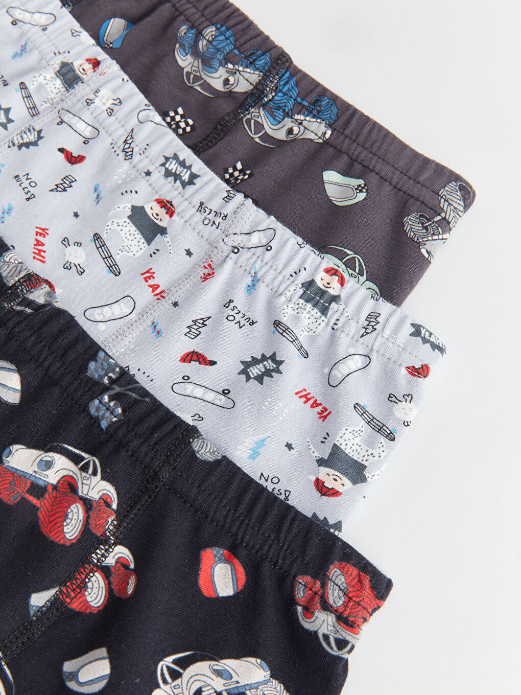 Printed Boy's Boxer 3-Piece