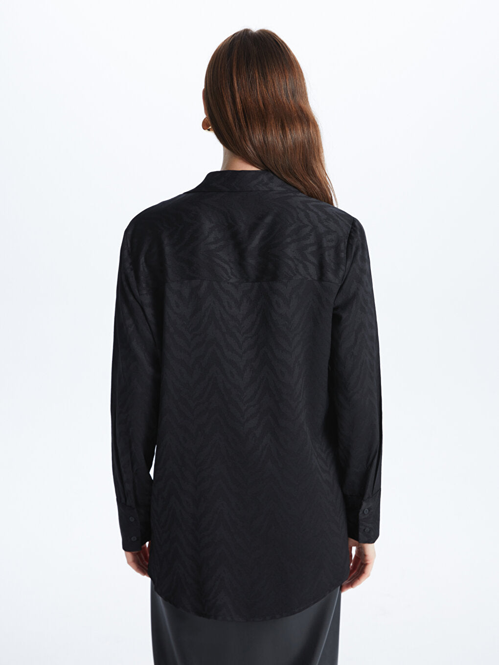 Patterned Long Sleeve Women's Shirt