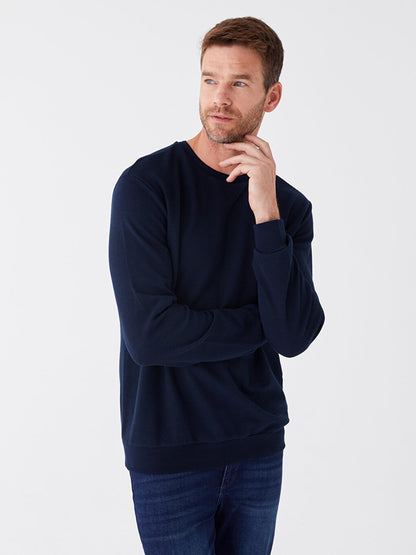 Crew Neck Long Sleeve Men's Sweatshirt