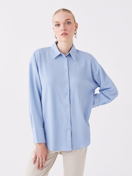 Plain Long Sleeve Women's Shirt