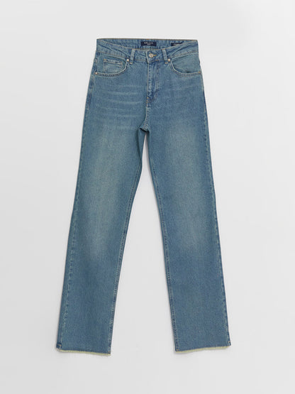 Straight Fit Women's Jean Trousers