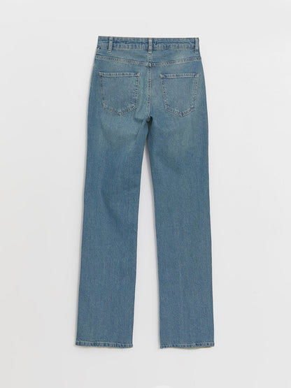 Straight Fit Women's Jean Trousers