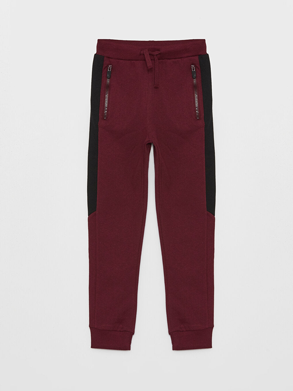 Color Blocked Boy's Jogger Sweatpants with Elastic Waist