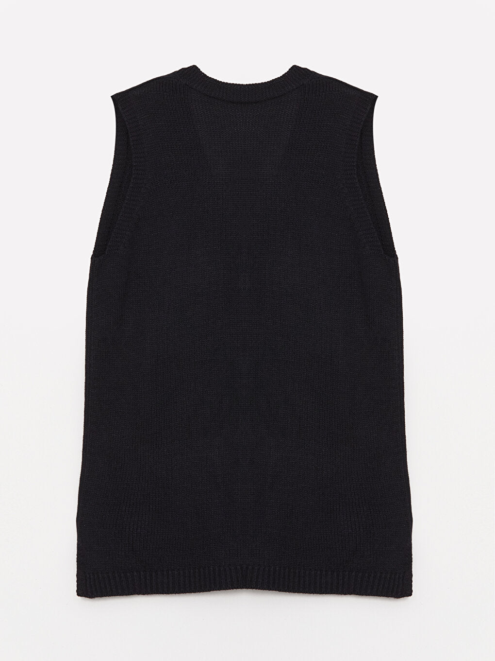 Women's V-Neck Plain Knitwear Vest