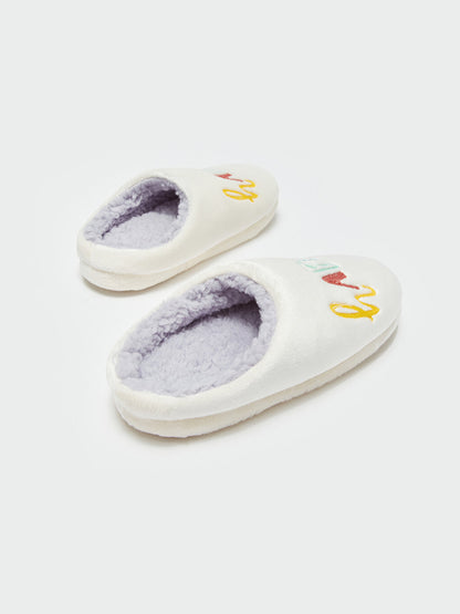 Embroidered Women's House Slippers