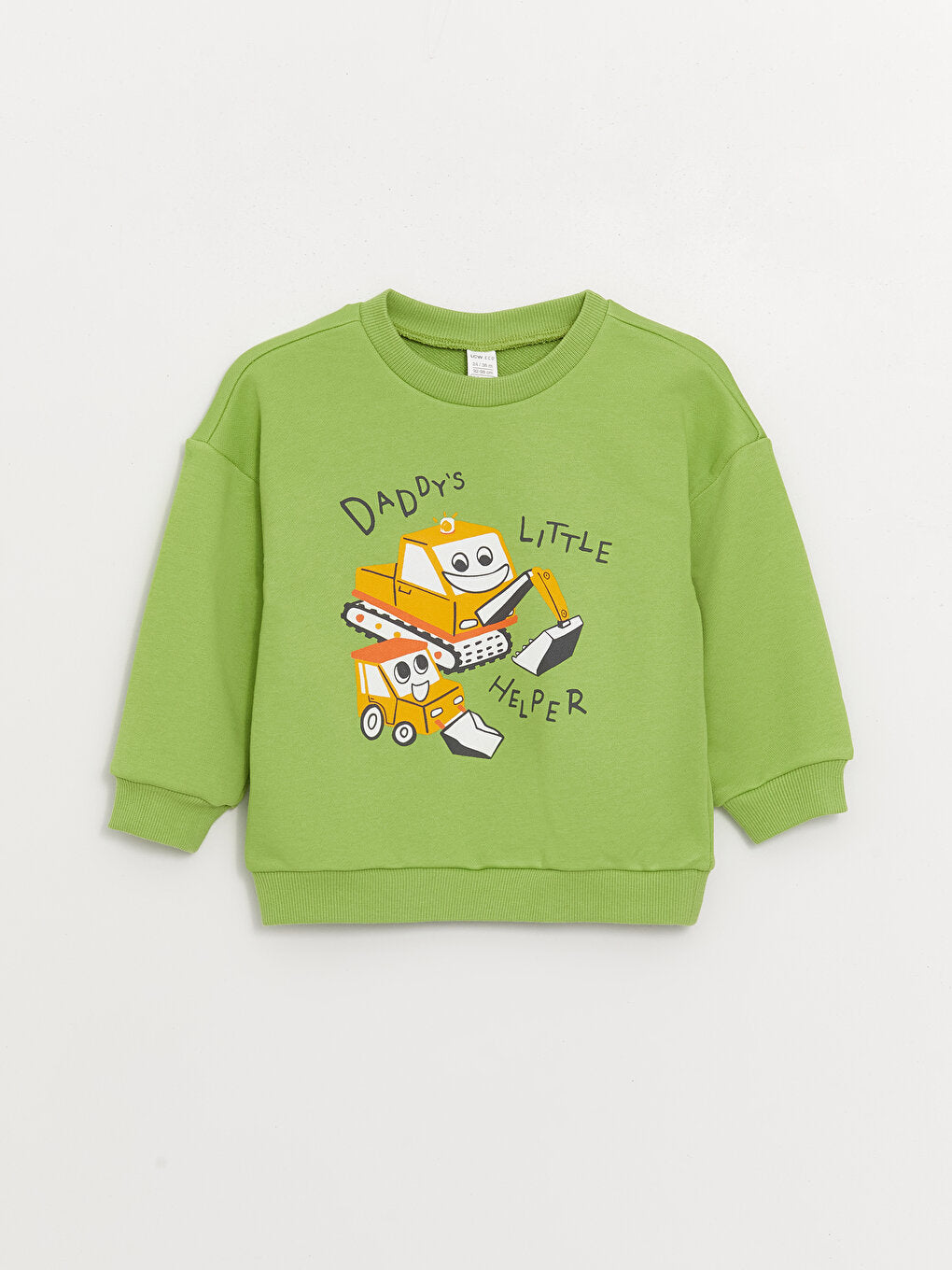 Crew Neck Long Sleeve Printed Baby Boy Sweatshirt