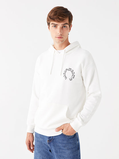 Long Sleeve Printed Men's Hoodie