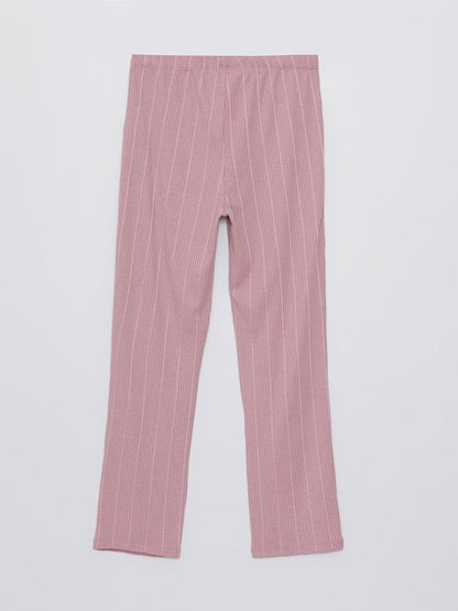 Women's Elastic Waist Plain Pajama Bottoms