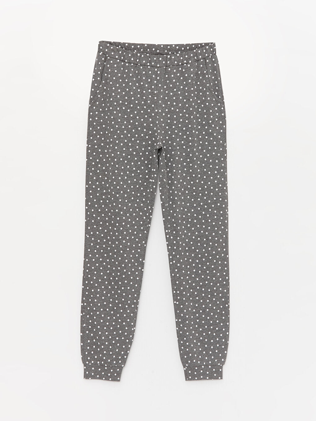 Polka Dot Women's Jogger Pajama Bottom with Elastic Waist