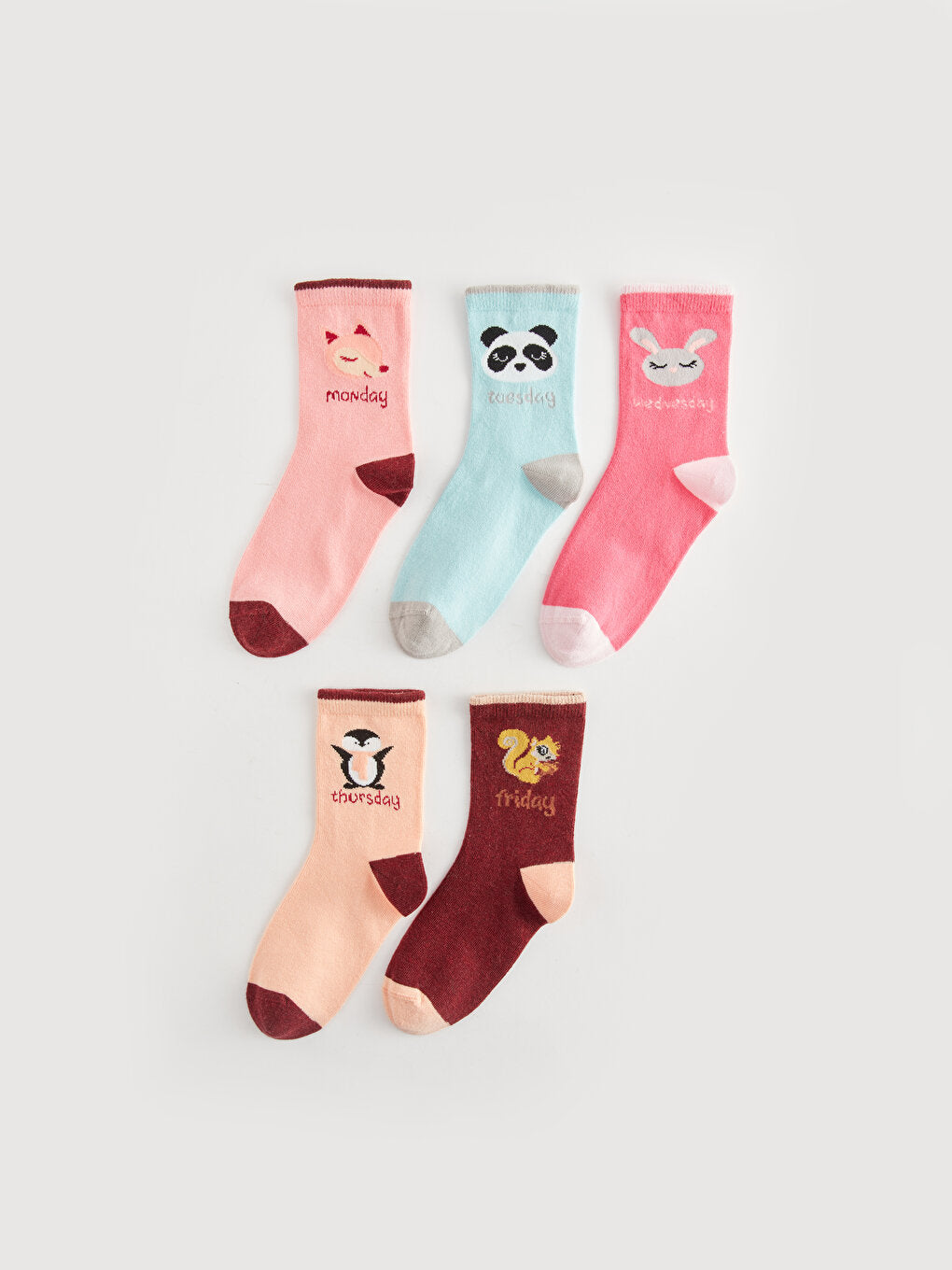 Patterned Girl's Socks 5-pack