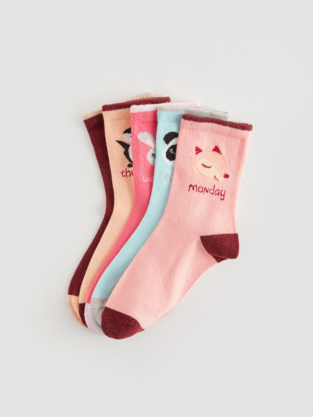 Patterned Girl's Socks 5-pack