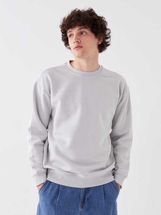 Crew Neck Long Sleeve Men's Sweatshirt