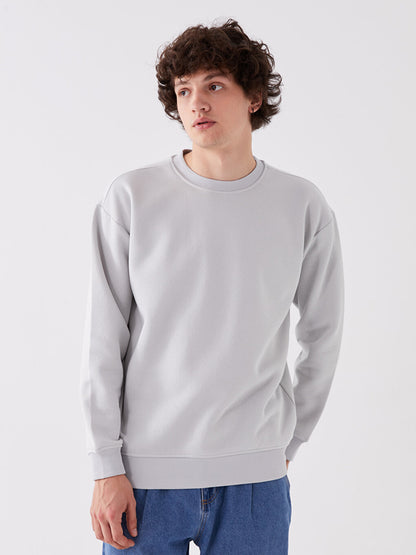 Crew Neck Long Sleeve Men's Sweatshirt