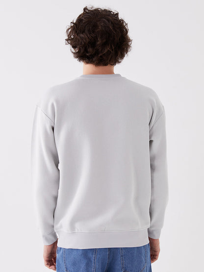 Crew Neck Long Sleeve Men's Sweatshirt