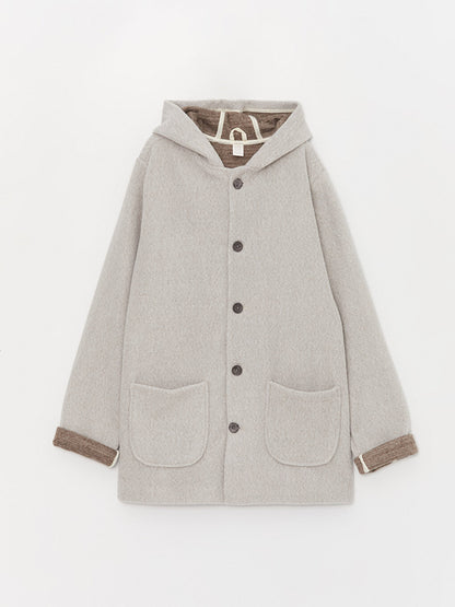 Hooded Boy's Cashmere Coat