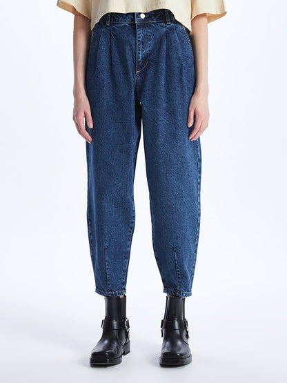 High Waist Slouchy Women's Jean Trousers