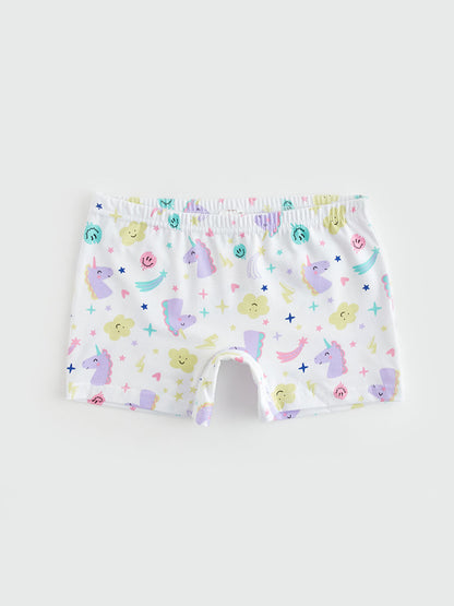 Printed Cotton Girl's Boxer