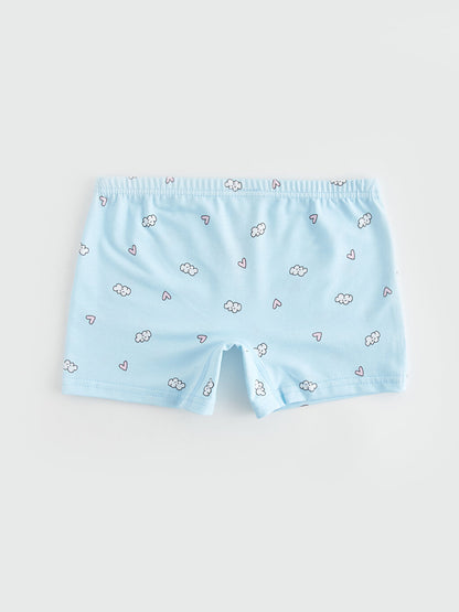 Printed Cotton Girl's Boxer