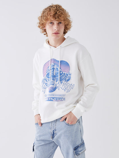 Long Sleeve Printed Men's Hoodie